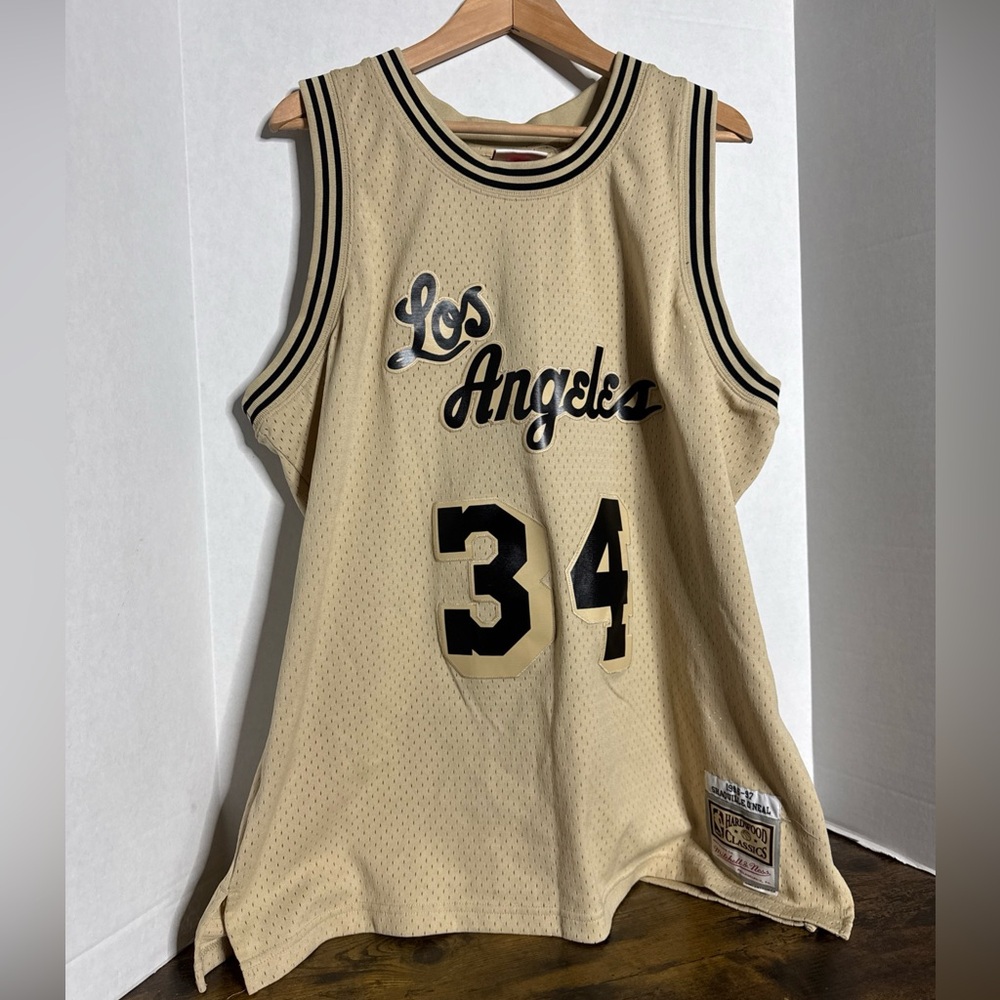 Mitchell & Ness LA Lakers Shaquille O'Neal #34 '96-'97 Lux Khaki Swingman Jersey